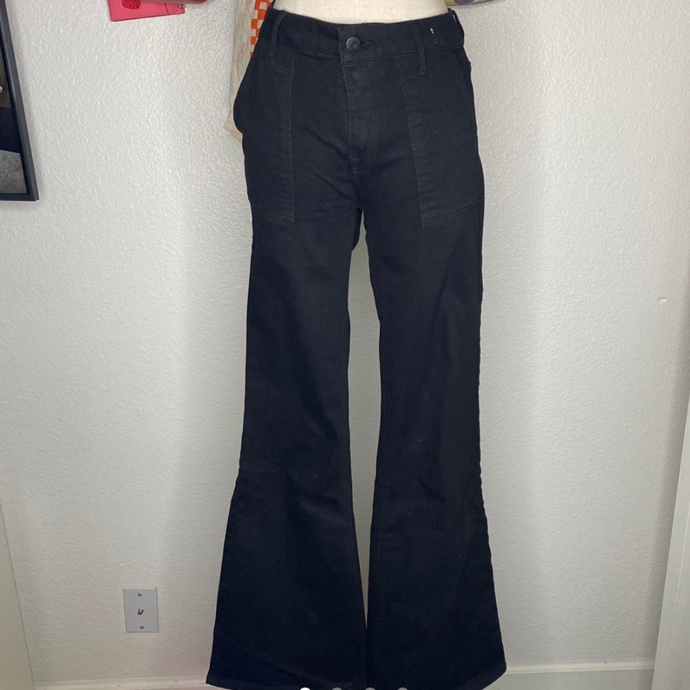 Black Francesca’s flare jeans